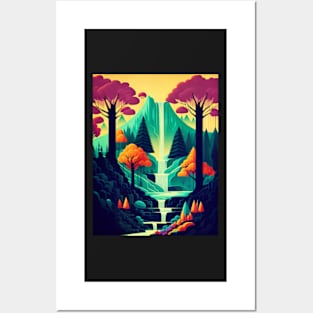 Waterfall Posters and Art